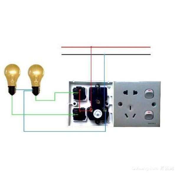 电灯开关接线图解